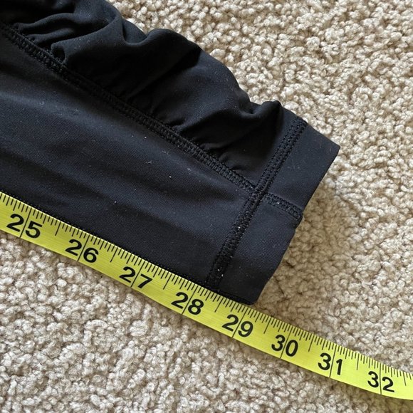 Lululemon Athletica Speed Tight black and coral full length size 4 - Picture 10 of 12